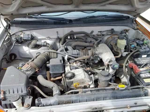 4TANL42N8YZ608476 - 2000 TOYOTA TACOMA SILVER photo 7