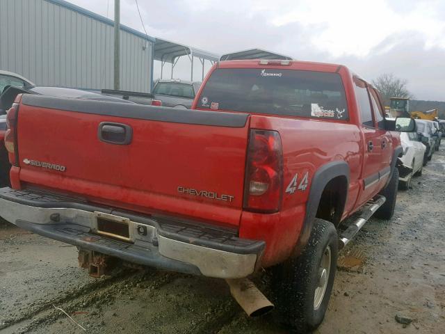 1GCHK23265F825020 - 2005 CHEVROLET SILVERADO RED photo 4