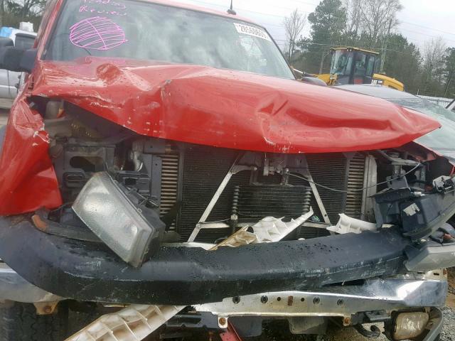 1GCHK23265F825020 - 2005 CHEVROLET SILVERADO RED photo 7