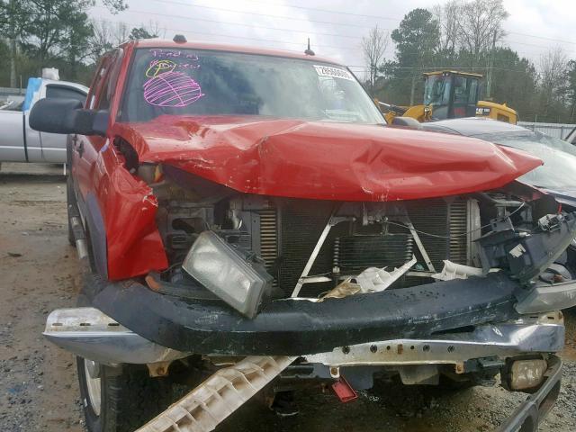 1GCHK23265F825020 - 2005 CHEVROLET SILVERADO RED photo 9