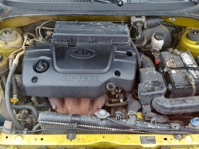 KNADC123316082257 - 2001 KIA RIO GREEN photo 7