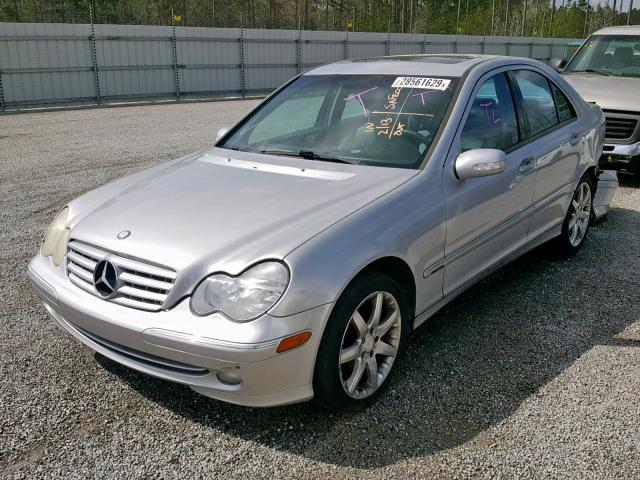 WDBRF40J43F427526 - 2003 MERCEDES-BENZ C 230K SPO SILVER photo 2