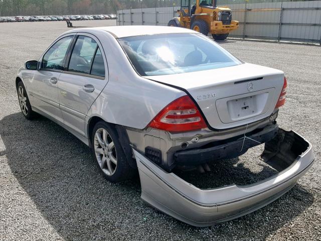 WDBRF40J43F427526 - 2003 MERCEDES-BENZ C 230K SPO SILVER photo 3