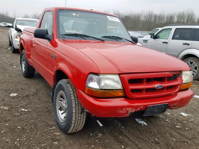 1FTYR10C2XPB34907 - 1999 FORD RANGER RED photo 1