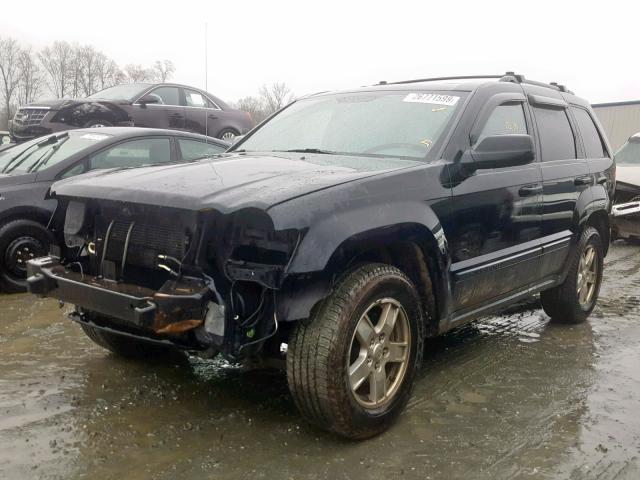 1J8GR48K57C656407 - 2007 JEEP GRAND CHER BLACK photo 2