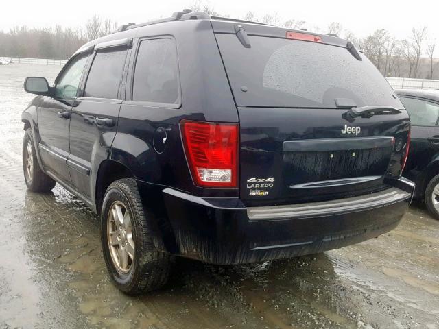 1J8GR48K57C656407 - 2007 JEEP GRAND CHER BLACK photo 3