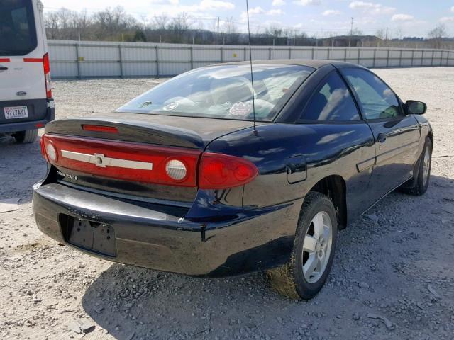 1G1JF12F437165998 - 2003 CHEVROLET CAVALIER L BLACK photo 4