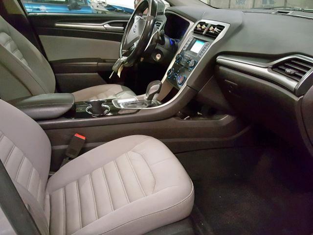 3FA6P0G74ER394673 - 2014 FORD FUSION S GRAY photo 5