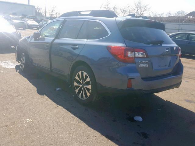 4S4BSENC1G3335937 - 2016 SUBARU OUTBACK 3. BLUE photo 3