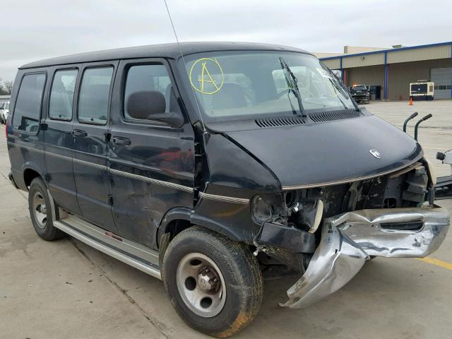 2B6HB11X31K542826 - 2001 DODGE RAM VAN B1 BLACK photo 1