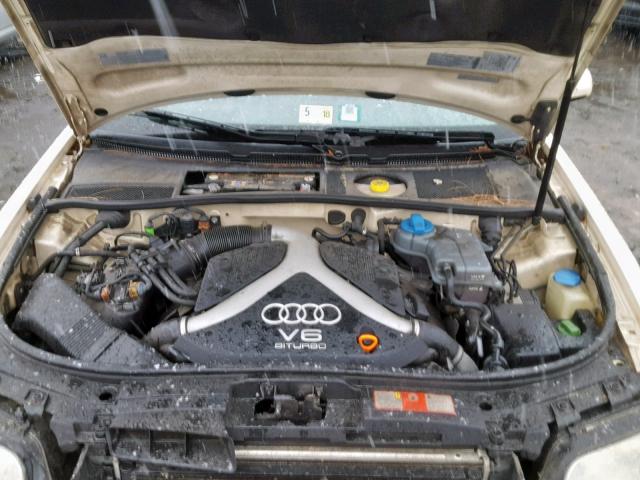 WAULD64B72N134569 - 2002 AUDI A6 2.7T QU CREAM photo 7