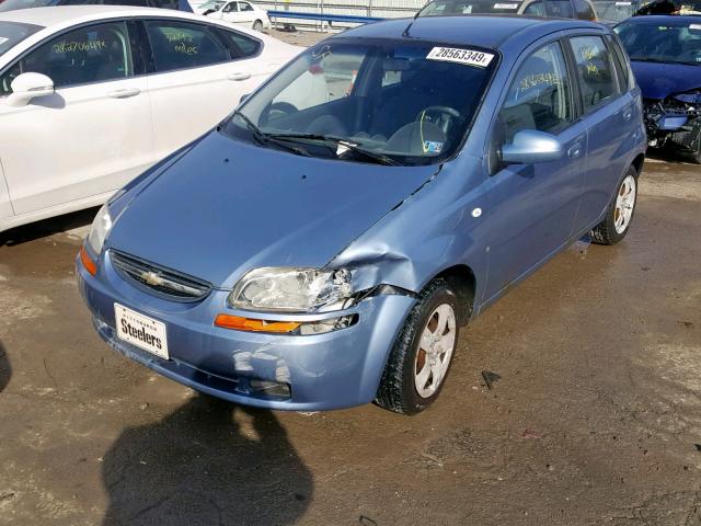 KL1TD66647B737305 - 2007 CHEVROLET AVEO BASE ლურჯი ფოტო 2