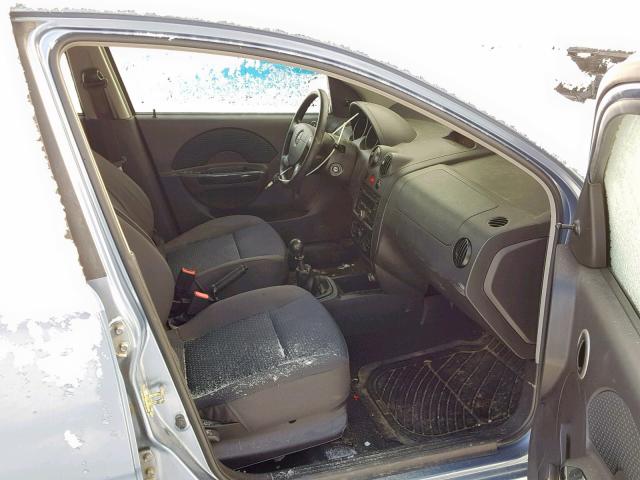 KL1TD66647B737305 - 2007 CHEVROLET AVEO BASE ლურჯი ფოტო 5