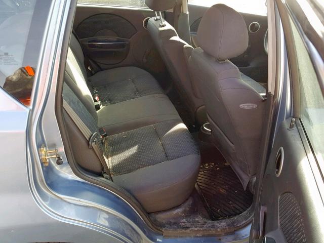 KL1TD66647B737305 - 2007 CHEVROLET AVEO BASE ლურჯი ფოტო 6