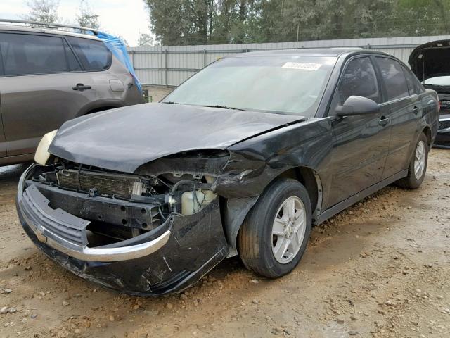 1G1ZT52845F205347 - 2005 CHEVROLET MALIBU LS BLACK photo 2