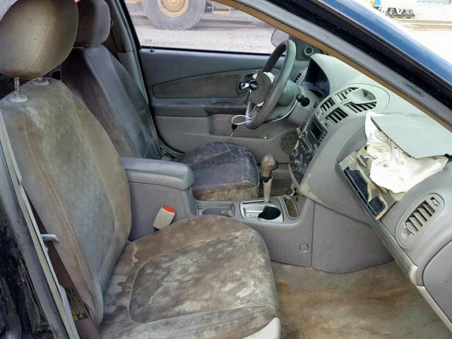 1G1ZT52845F205347 - 2005 CHEVROLET MALIBU LS BLACK photo 5