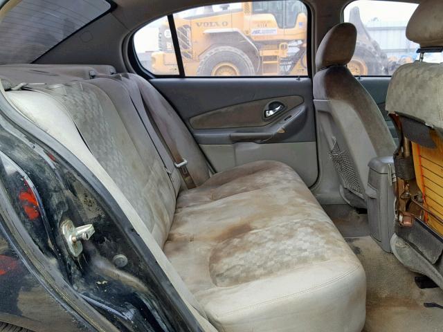 1G1ZT52845F205347 - 2005 CHEVROLET MALIBU LS BLACK photo 6