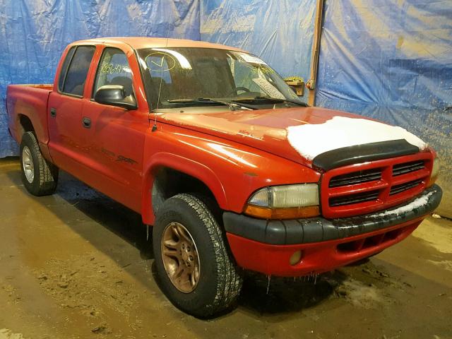 1B7HG2AN71S313251 - 2001 DODGE DAKOTA QUA RED photo 1