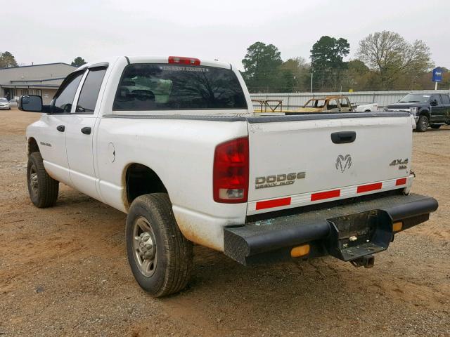 3D7KU28C94G265899 - 2004 DODGE RAM 2500 S WHITE photo 3