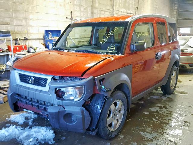 5J6YH17553L011785 - 2003 HONDA ELEMENT EX ORANGE photo 2