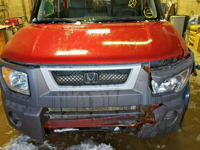 5J6YH17553L011785 - 2003 HONDA ELEMENT EX ORANGE photo 9