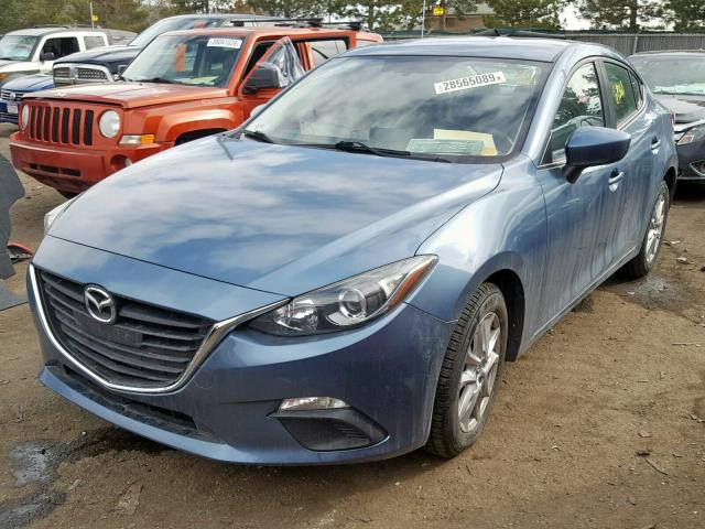 JM1BM1U70G1335497 - 2016 MAZDA 3 SPORT BLUE photo 2