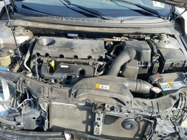 KNAFU6A22D5663755 - 2013 KIA FORTE EX GRAY photo 7