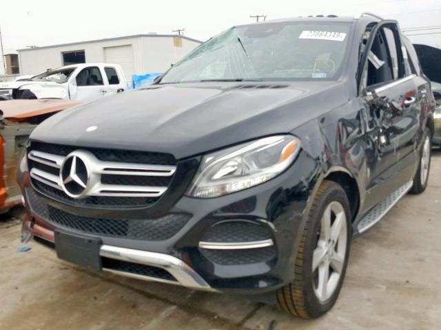 4JGDA5HB9GA778413 - 2016 MERCEDES-BENZ GLE 350 4M BLACK photo 2