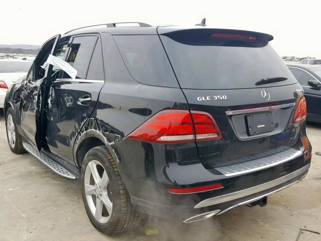 4JGDA5HB9GA778413 - 2016 MERCEDES-BENZ GLE 350 4M BLACK photo 3