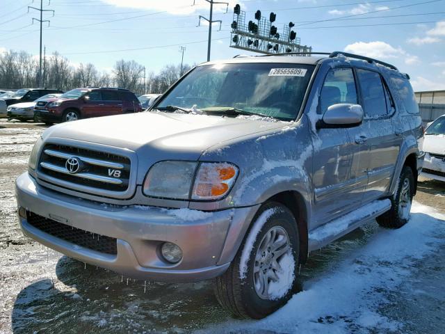 5TDBT48AX4S214310 - 2004 TOYOTA SEQUOIA LI SILVER photo 2