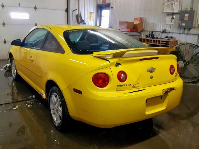 1G1AL15F877356933 - 2007 CHEVROLET COBALT LT YELLOW photo 3