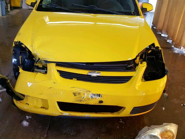 1G1AL15F877356933 - 2007 CHEVROLET COBALT LT YELLOW photo 9