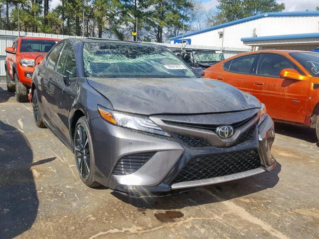 4T1BZ1HK3JU021490 - 2018 TOYOTA CAMRY XSE GRAY photo 1