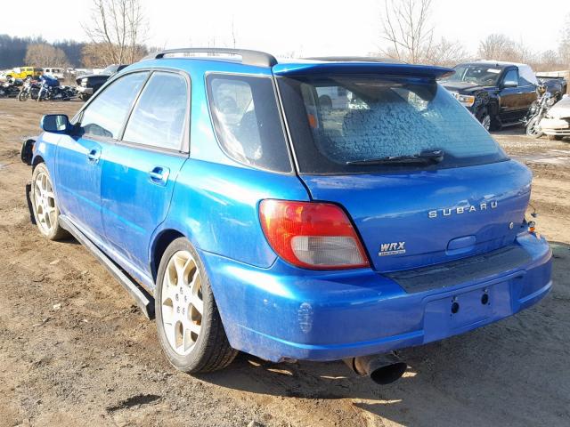 JF1GG29662H802530 - 2002 SUBARU IMPREZA WR BLUE photo 3