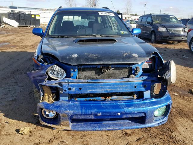 JF1GG29662H802530 - 2002 SUBARU IMPREZA WR BLUE photo 9