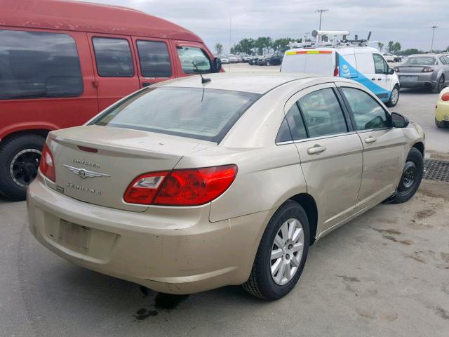 1C3LC46B39N505507 - 2009 CHRYSLER SEBRING LX GOLD photo 4