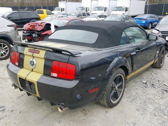 1ZVHT85H175332398 - 2007 FORD MUSTANG GT BLACK photo 4