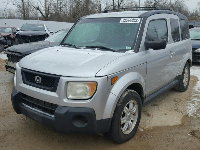 5J6YH28786L008678 - 2006 HONDA ELEMENT EX SILVER photo 2