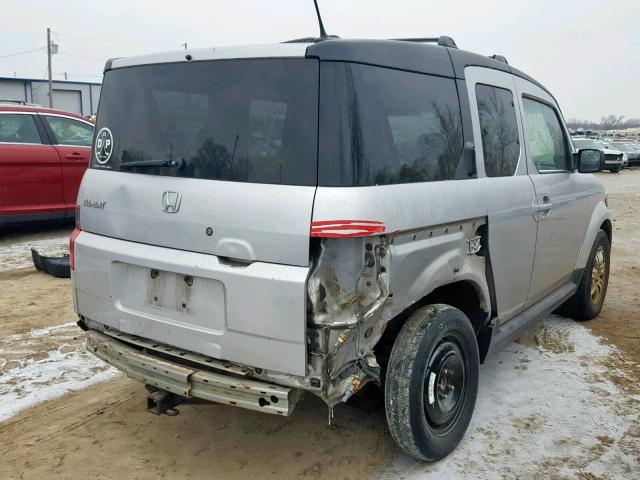 5J6YH28786L008678 - 2006 HONDA ELEMENT EX SILVER photo 4