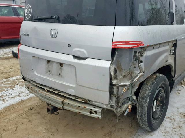 5J6YH28786L008678 - 2006 HONDA ELEMENT EX SILVER photo 9