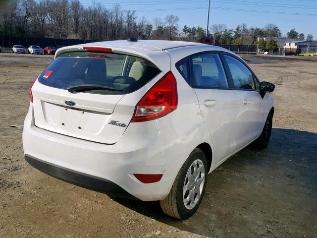 3FADP4TJ0DM215430 - 2013 FORD FIESTA S WHITE photo 4