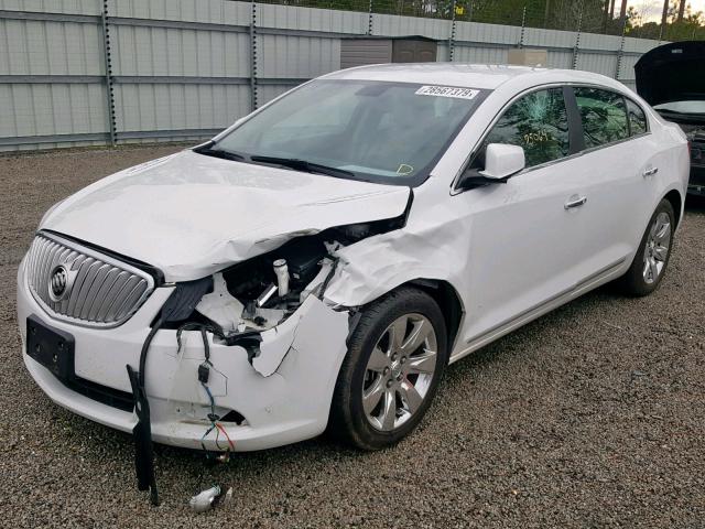 1G4GE5EV9AF193101 - 2010 BUICK LACROSSE C WHITE photo 2