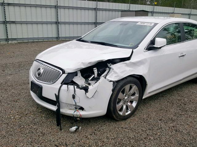 1G4GE5EV9AF193101 - 2010 BUICK LACROSSE C WHITE photo 9