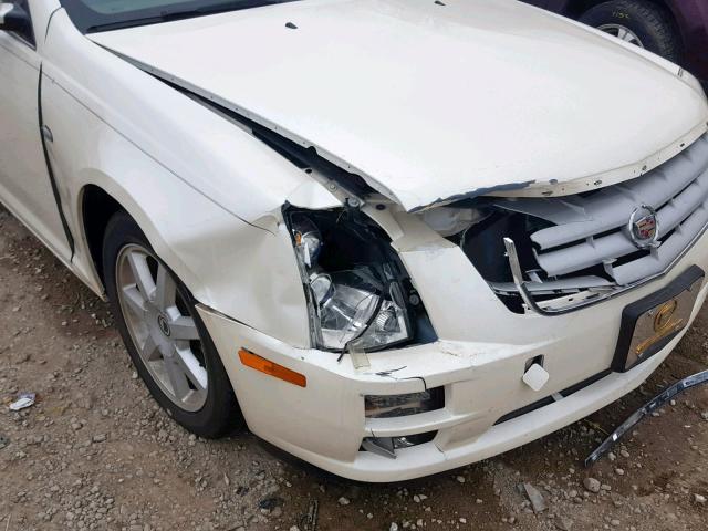 1G6DW677950184676 - 2005 CADILLAC STS WHITE photo 9