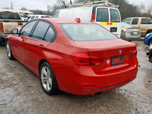 WBA8E9G50GNT86231 - 2016 BMW 328 I SULE RED photo 3