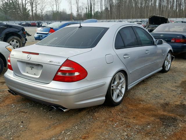 WDBUF76J26A879219 - 2006 MERCEDES-BENZ E 55 AMG SILVER photo 4