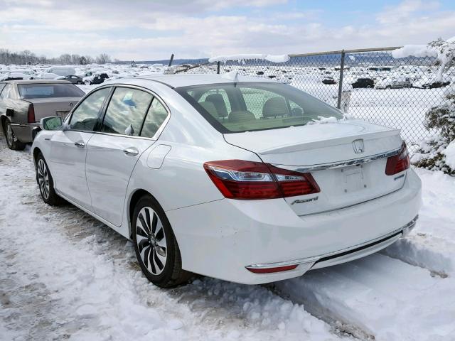 JHMCR6F58HC027786 - 2017 HONDA ACCORD HYB WHITE photo 3