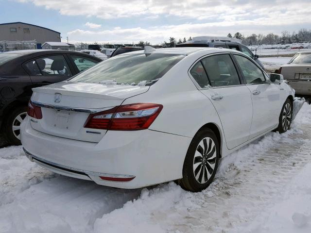 JHMCR6F58HC027786 - 2017 HONDA ACCORD HYB WHITE photo 4