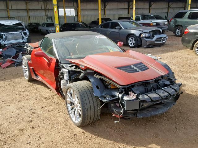 1G1YT3D61F5602775 - 2015 CHEVROLET CORVETTE S RED photo 1