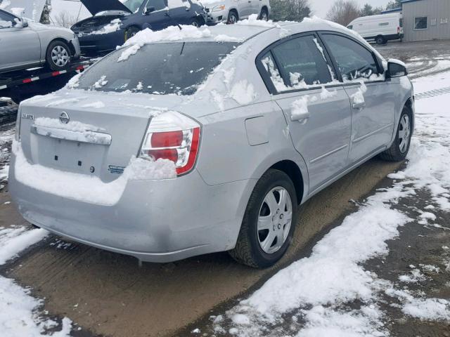 3N1AB6AP2AL614228 - 2010 NISSAN SENTRA 2.0 SILVER photo 4